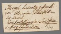 L 01326
<br/>
Label met opschrift
<br/>
<em>Escher von der Linth, Johannes Conrad (1767-1823)</em>